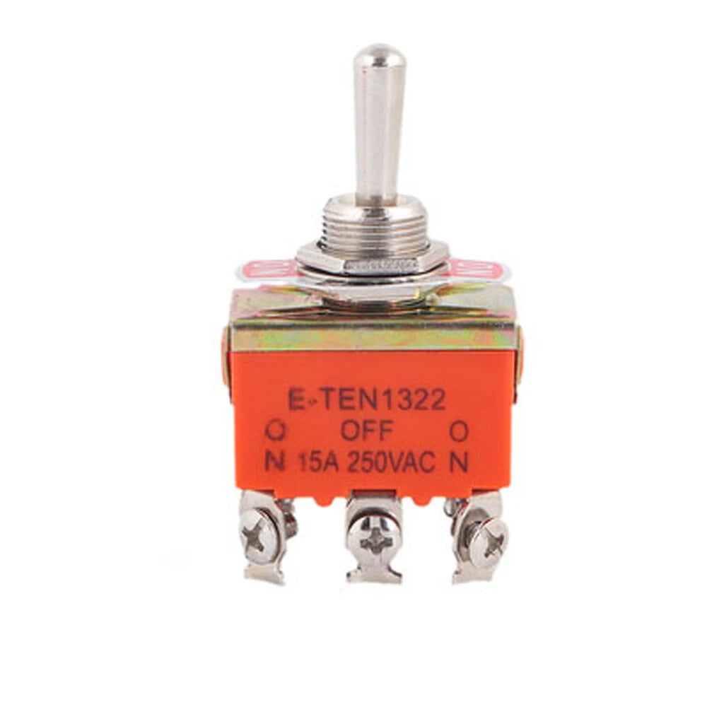 Heavy Duty Toggle Switch | ON-OFF ON-ON 2/3 Position SPST DPST DPDT | 5A–15A 250VAC | Car Dash Boat Panel