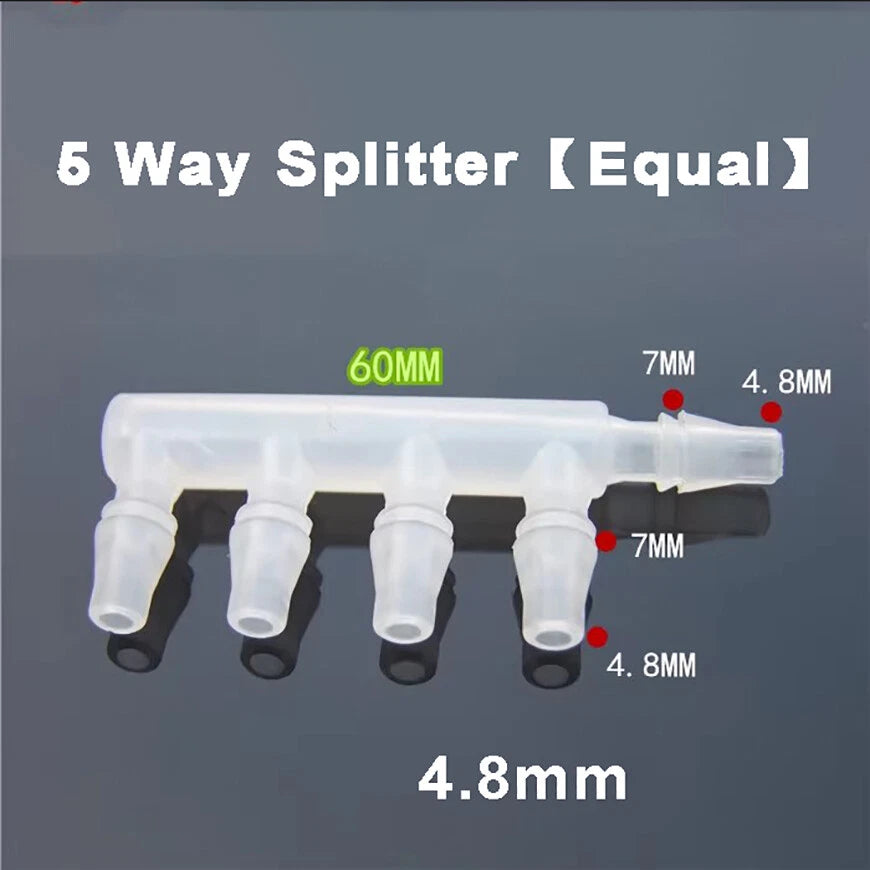 Barbed Hose Connector — Straight, Elbow, Tee, Cross & Multi-Way Splitter (2.4–32mm)