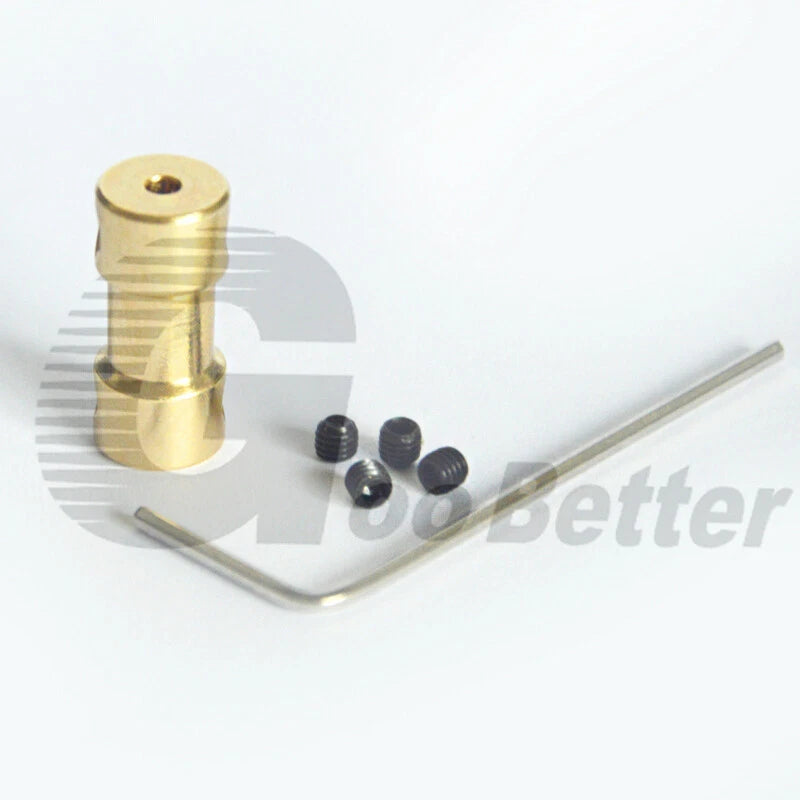 Brass Flexible Shaft Coupling Rigid Coupler Motor Connector CNC 2/3/3.17/4/5/6mm