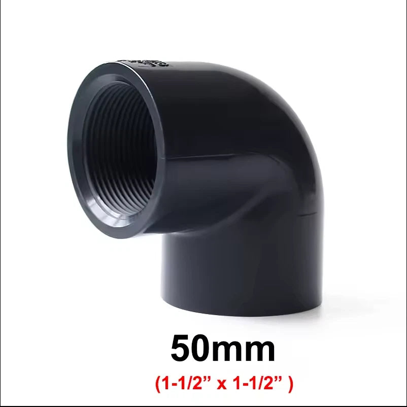 PVC 90° Elbow Female Thread Pressure Fittings Adhesive Connector Pipe Fittings