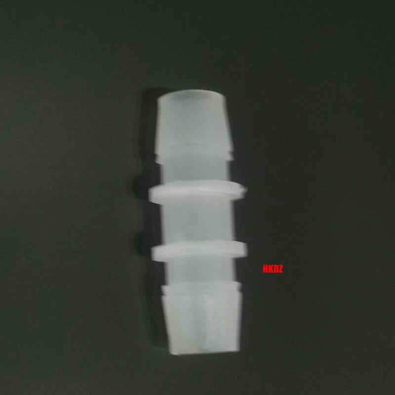 Clear Plastic Barbed Straight Hose Connectors — Pipe Joiner for Air, Fuel & Water Tubing