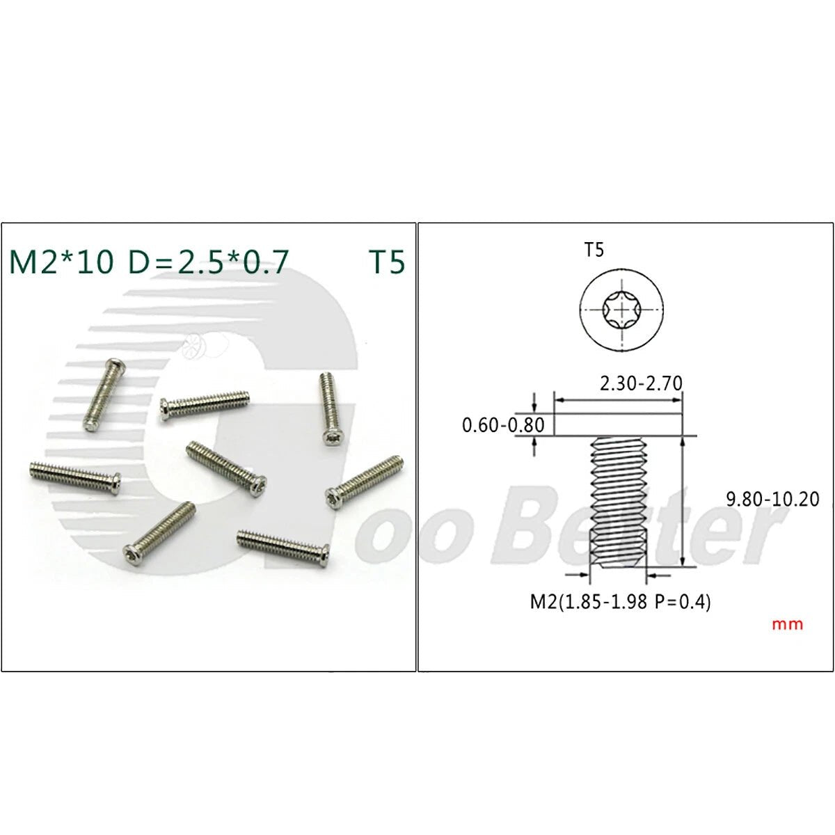 M2 Thin Wafer Head Machine Screws | Ultra - Low - Profile Flat Head | Zinc / Ni / Stainless | 2–21mm - HomeDIYer