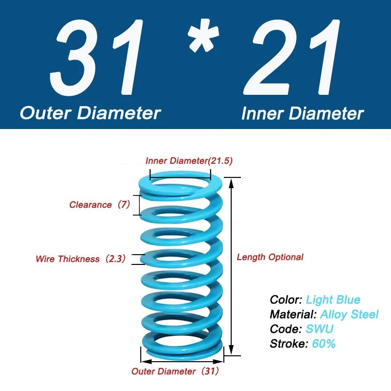 Compression Rate 60% Heavy Duty Stiff Heavy Load Die Spring Compression Spring