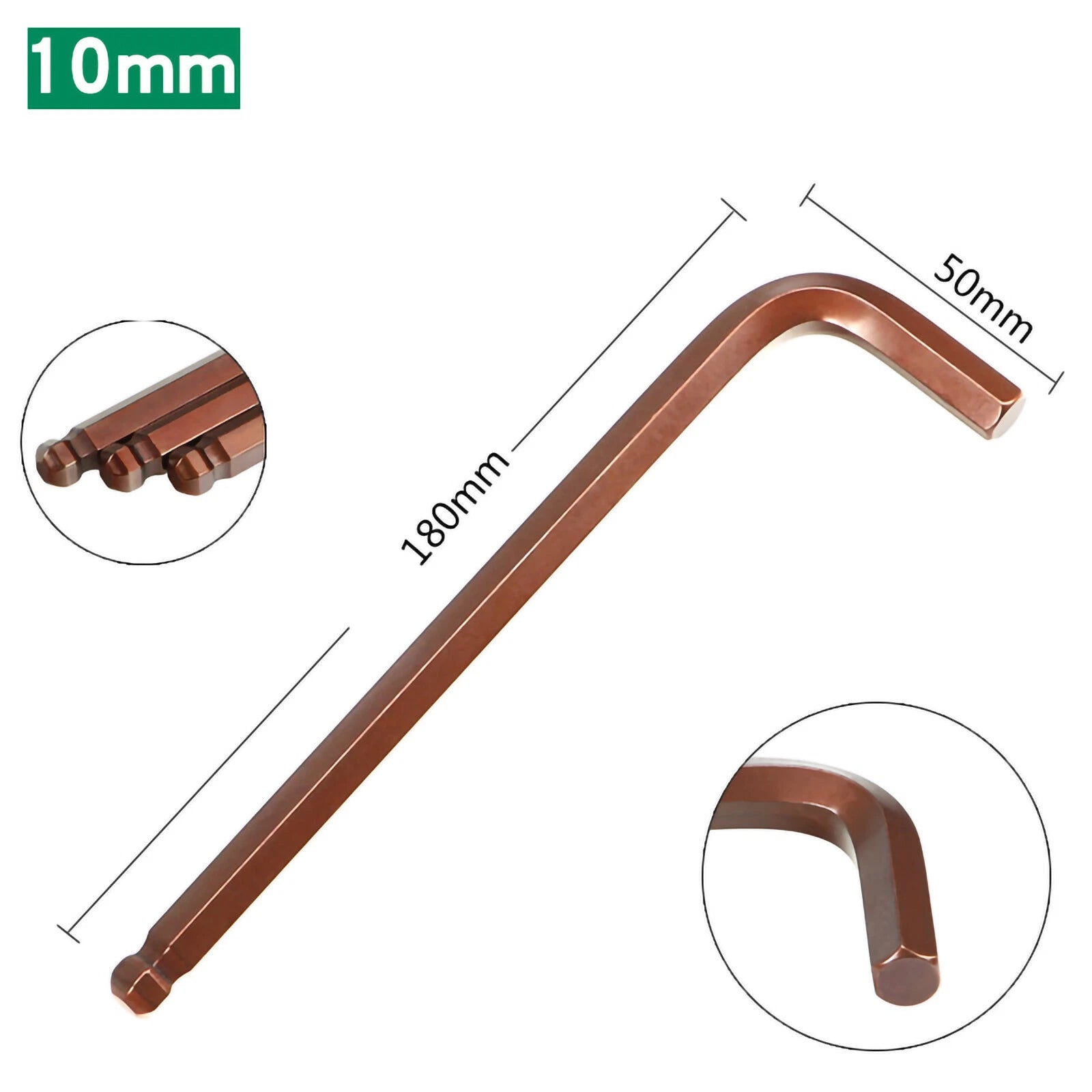 Allen Ball End Hex Key Wrench 1.5mm 2mm 2.5mm 3mm 4mm 5mm 6mm 8mm 10mm 12mm 14mm