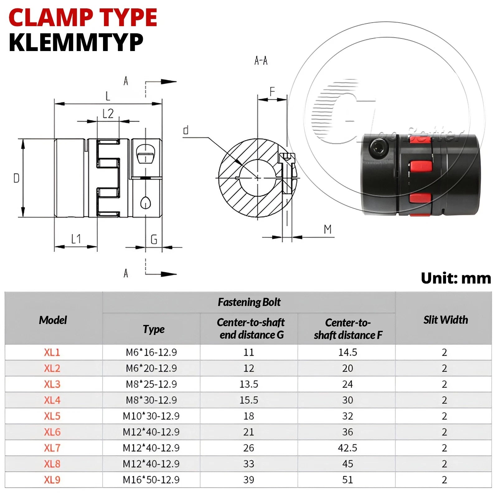 Shaft Coupling Flexible Steel Plum Spider Jaw Coupler Stepper Motor Connector