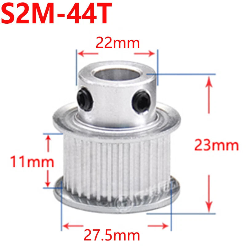S2M 28-50T Timing Pulley 10mm Belt Synchronous Wheel Gear 3D Printer Bore 4-15mm