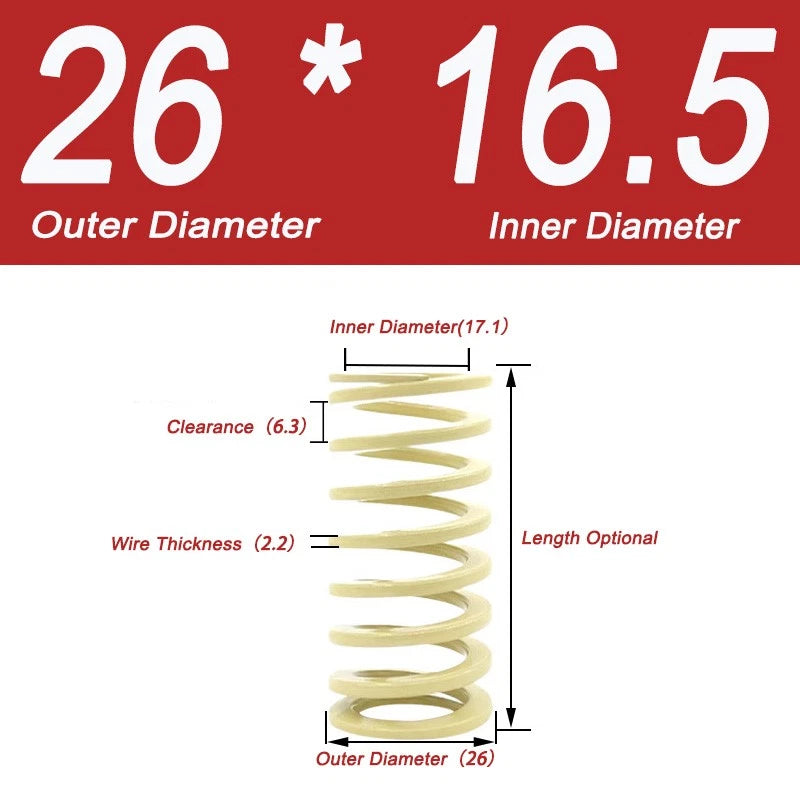 Heavy-duty Compression Mold Springs,length Up To 400,outer Diameter 10.5-50mm