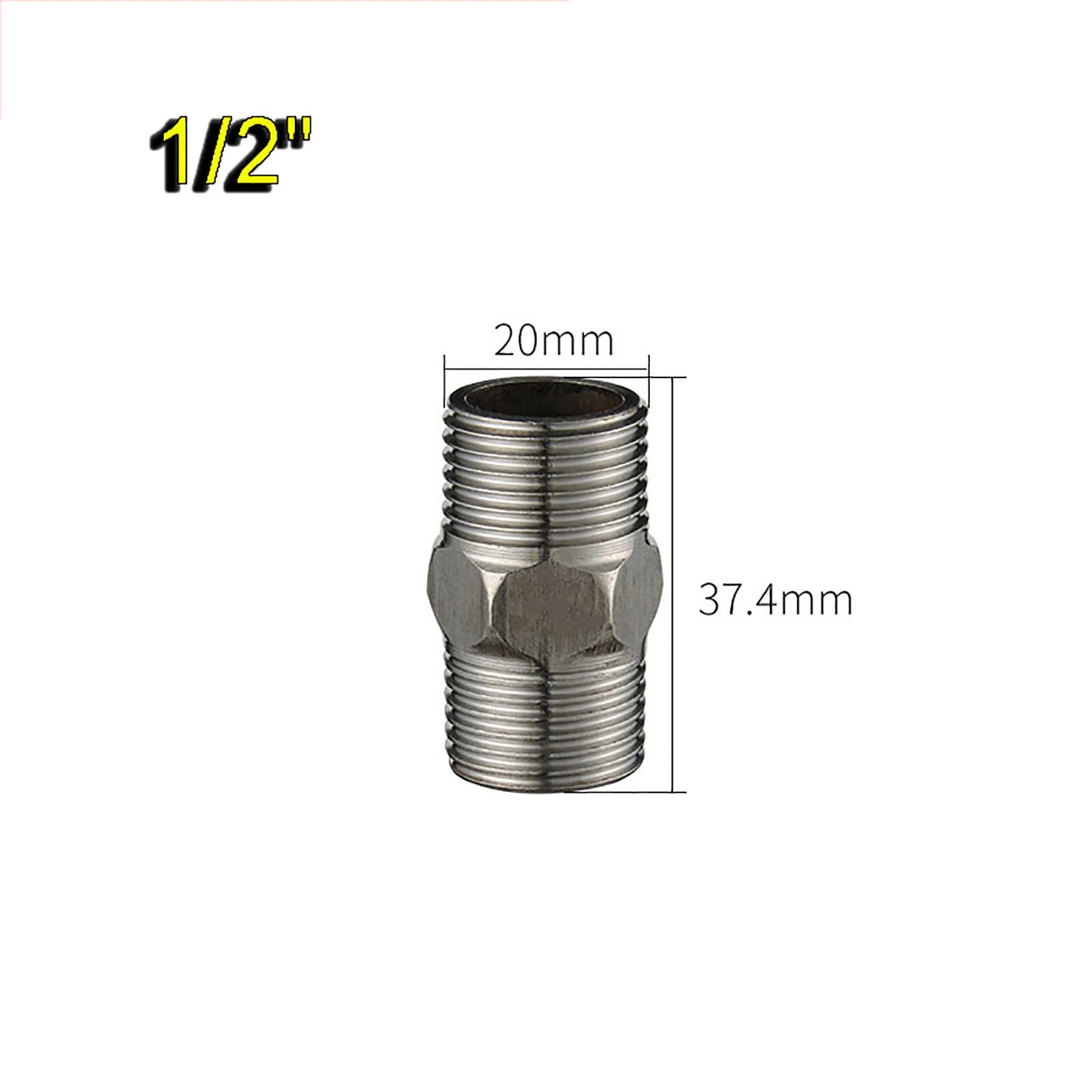 Male x Male Stainless Steel Pipe Fittings — Equal & Reducing Straight Connector