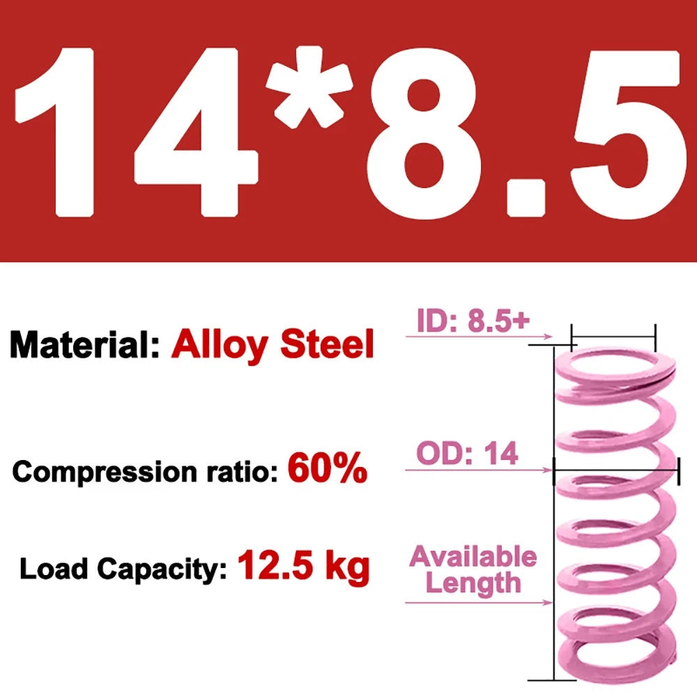 Heavy-duty Compression Mold Springs, OD 6-30mm, ID 3-20mm,Lengths Up To 200mm