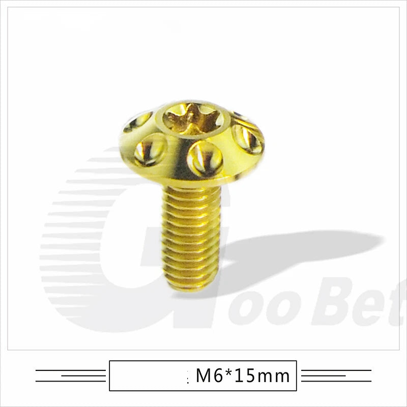 M6 x 15mm 20mm Titanium Motorcycle Decorative Bolt Torx Screws T30 Tuning Repair