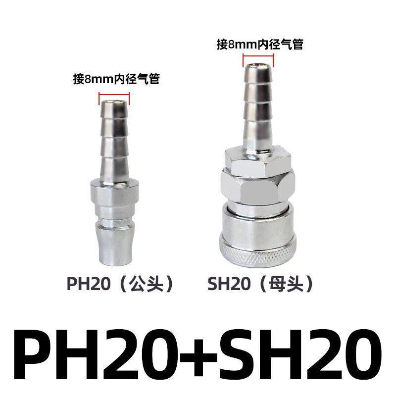 Pneumatic C Type Quick Release Connector Air Line Hose Compressor Fitting