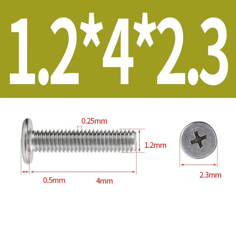 M1–M8 Ultra Thin Flat Head Phillips Machine Screws – A2 Stainless Steel, Fully Threaded