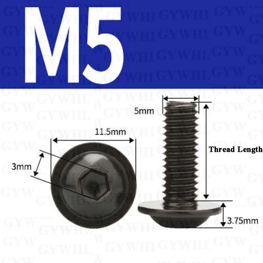 Flanged Button Head Socket Cap Screws 304 Stainless M2 - M10 Fully Threaded - HomeDIYer