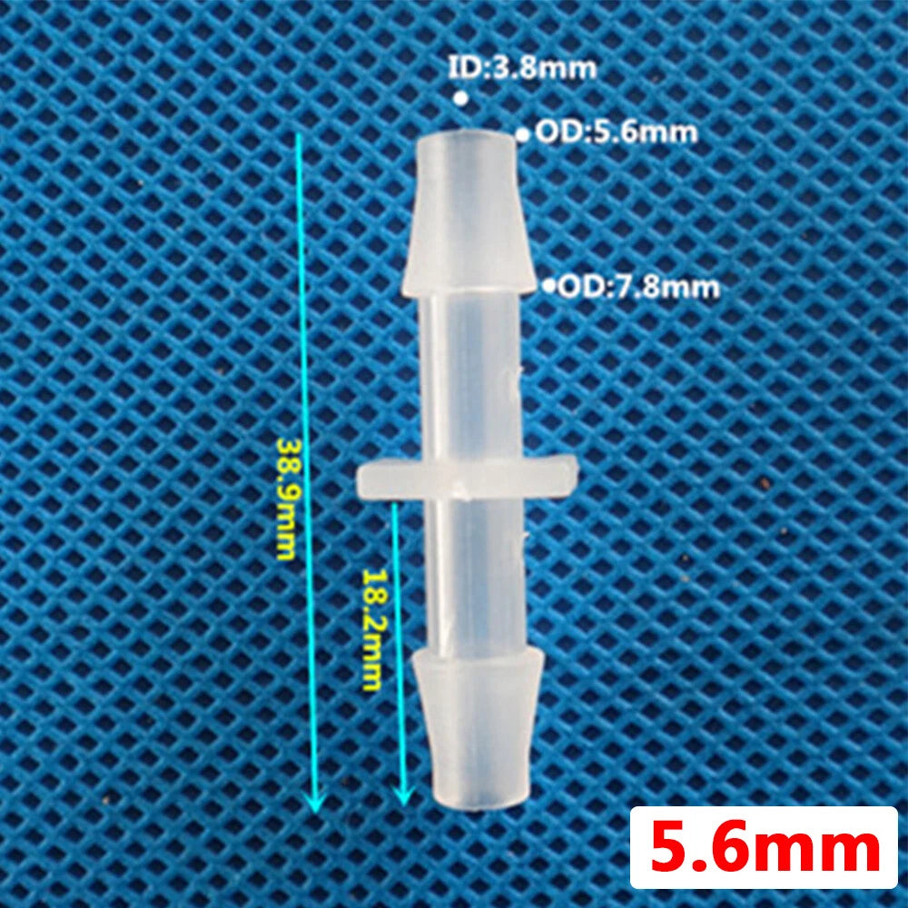 Plastic Barbed Straight Hose Connector — 1.6mm to 25mm Tubing Joiner Coupling
