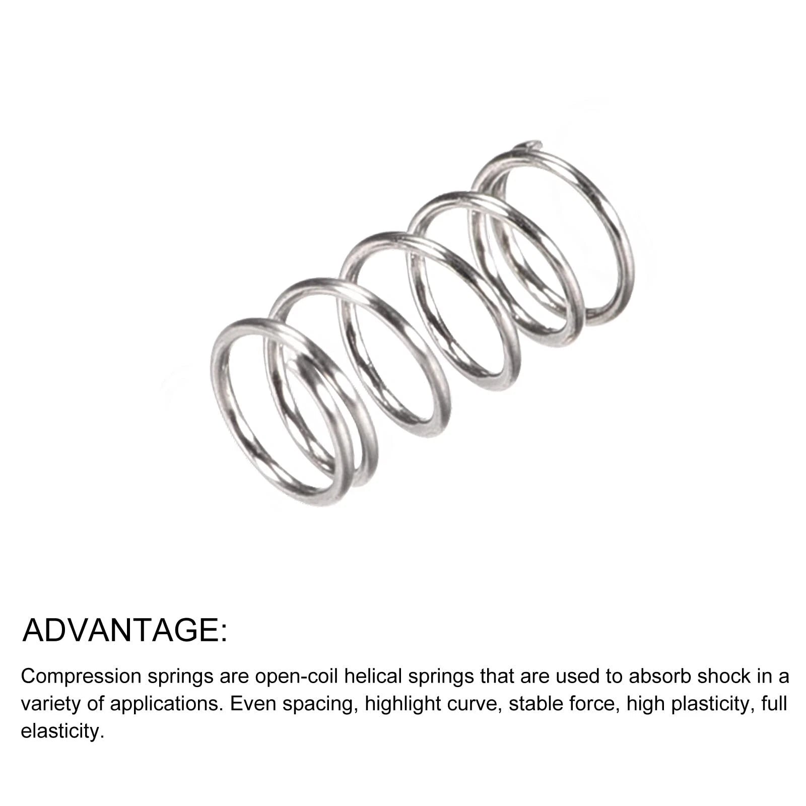 Wire Dia 0.6mm Compression Spring OD 4 -12mm & 5mm - 120mm Length Pressure Small