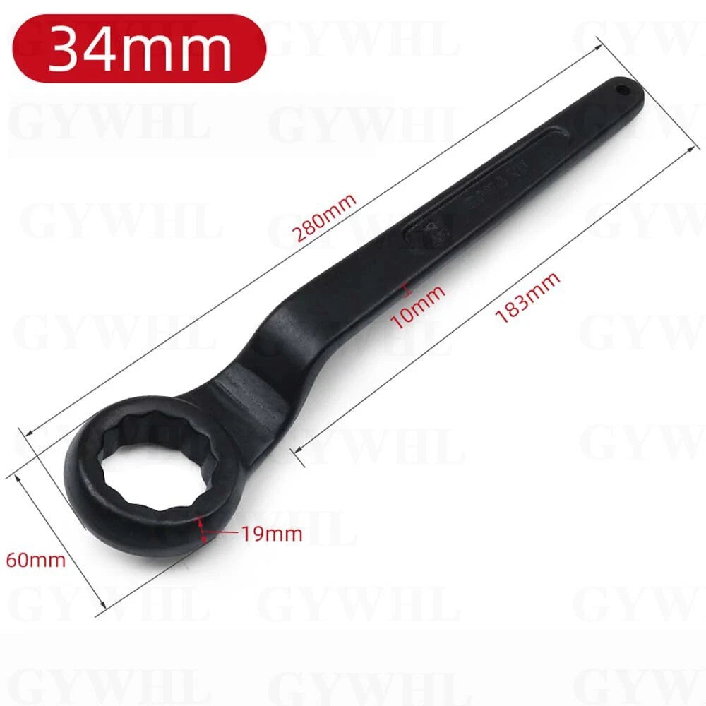 Slogging Striking Wrench Spanner Offset Box End Ring Type Wrench Carbon Steel