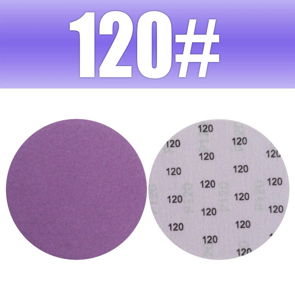 5" 125mm Purple Hook & Loop Sanding Discs 60-10000 Grit | Wet & Dry Sandpaper for Orbital Sanders