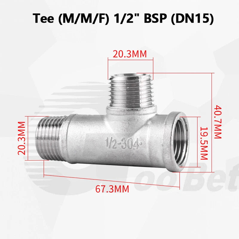 BSP Threaded Stainless Steel Pipe Fittings 304 — Elbow, Tee, Nipple, Socket & More