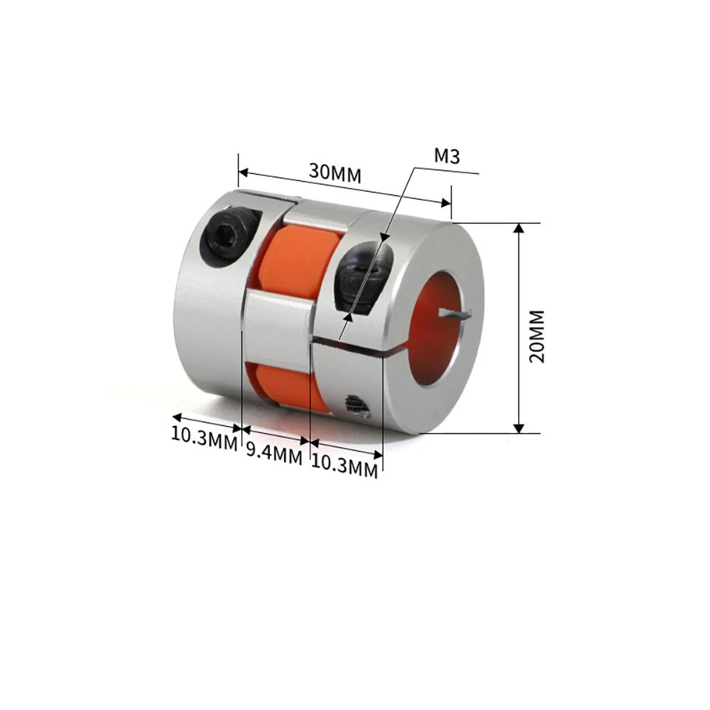 Alu Shaft Coupler Flexible Plum Spider Jaw Coupling Stepper Motor for 3D Printer