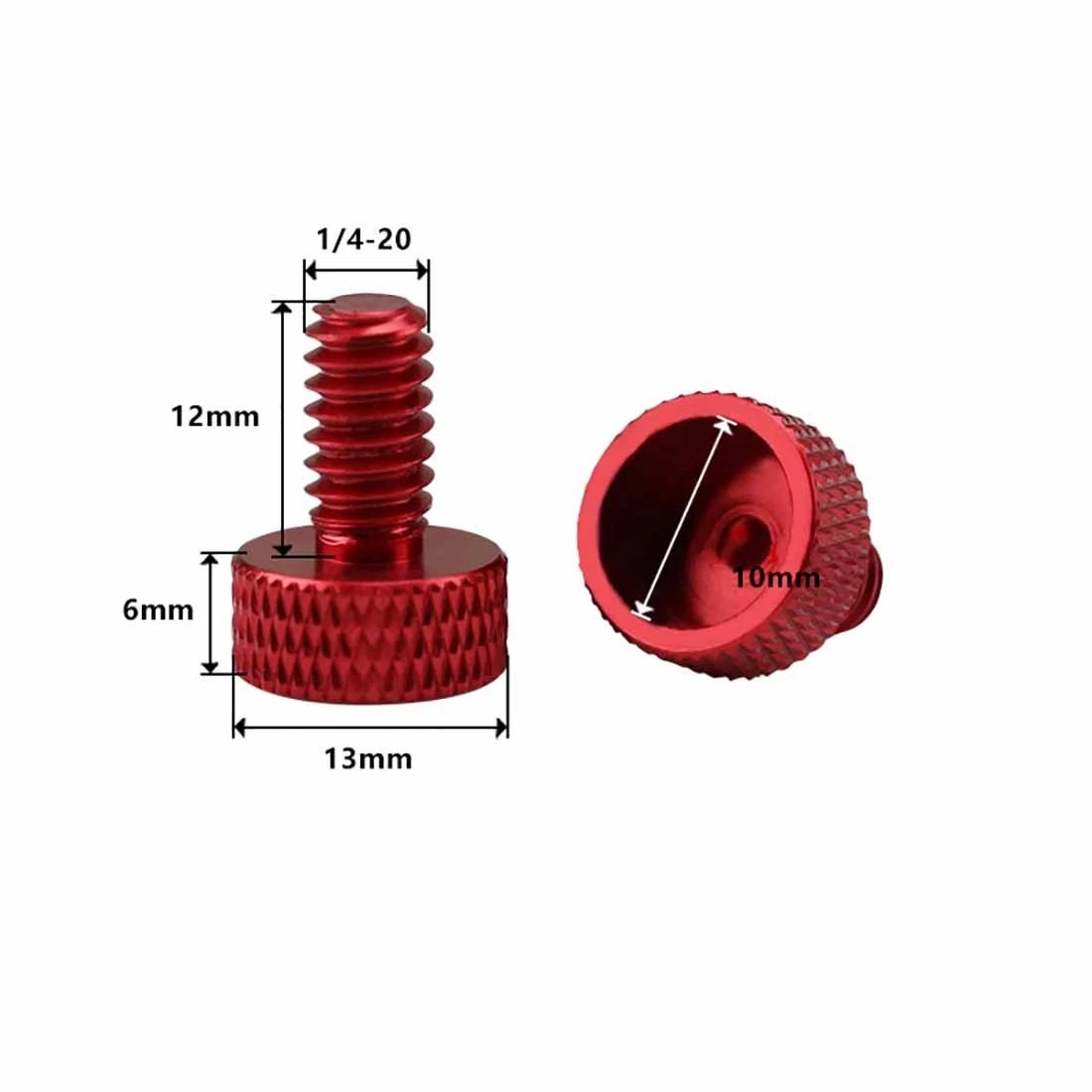 1/4" Camera Thumb Screws – Aluminum Alloy & Stainless Steel Pan Head Adapter Bolts - HomeDIYer