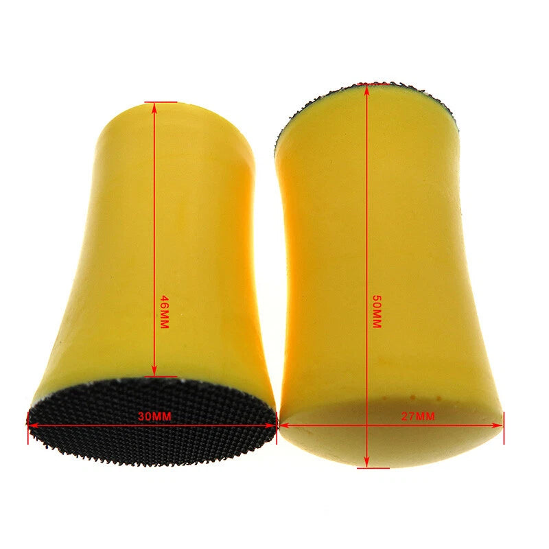 Mouse‑Shaped Hand Sanding Block — Ergonomic Foam Grip with Hook & Loop Base for Standard Sanding Discs