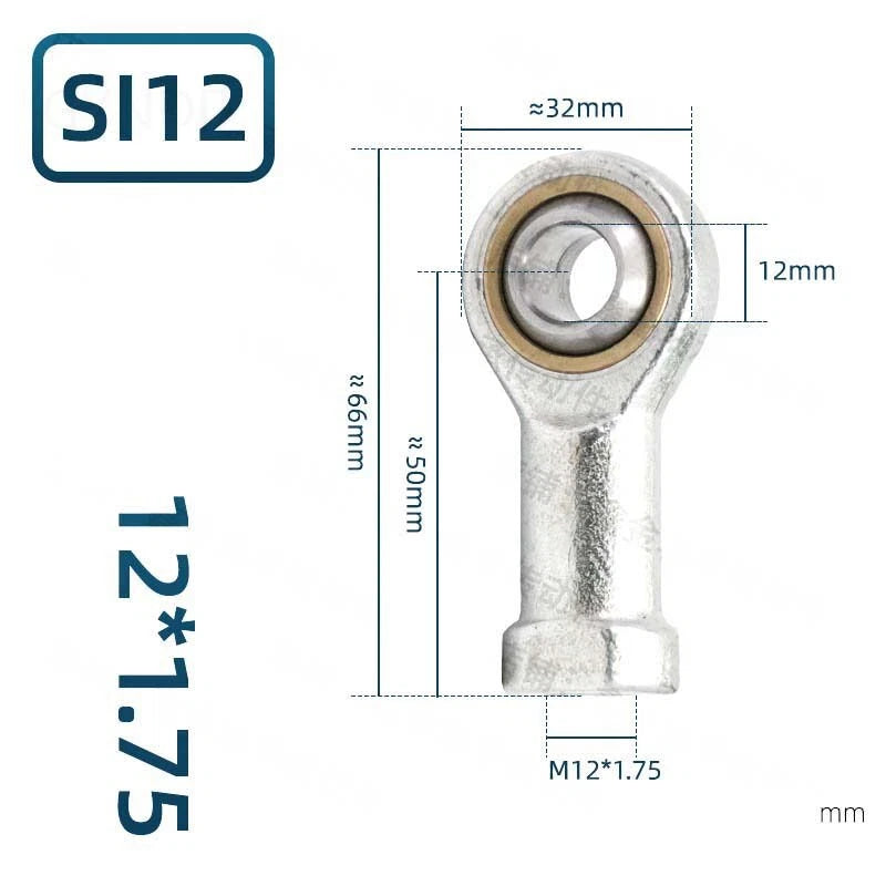 SI Female Series Rod End Bearings M3 M4 M5 M6 M8 M10 - M30 Right-Left Thread