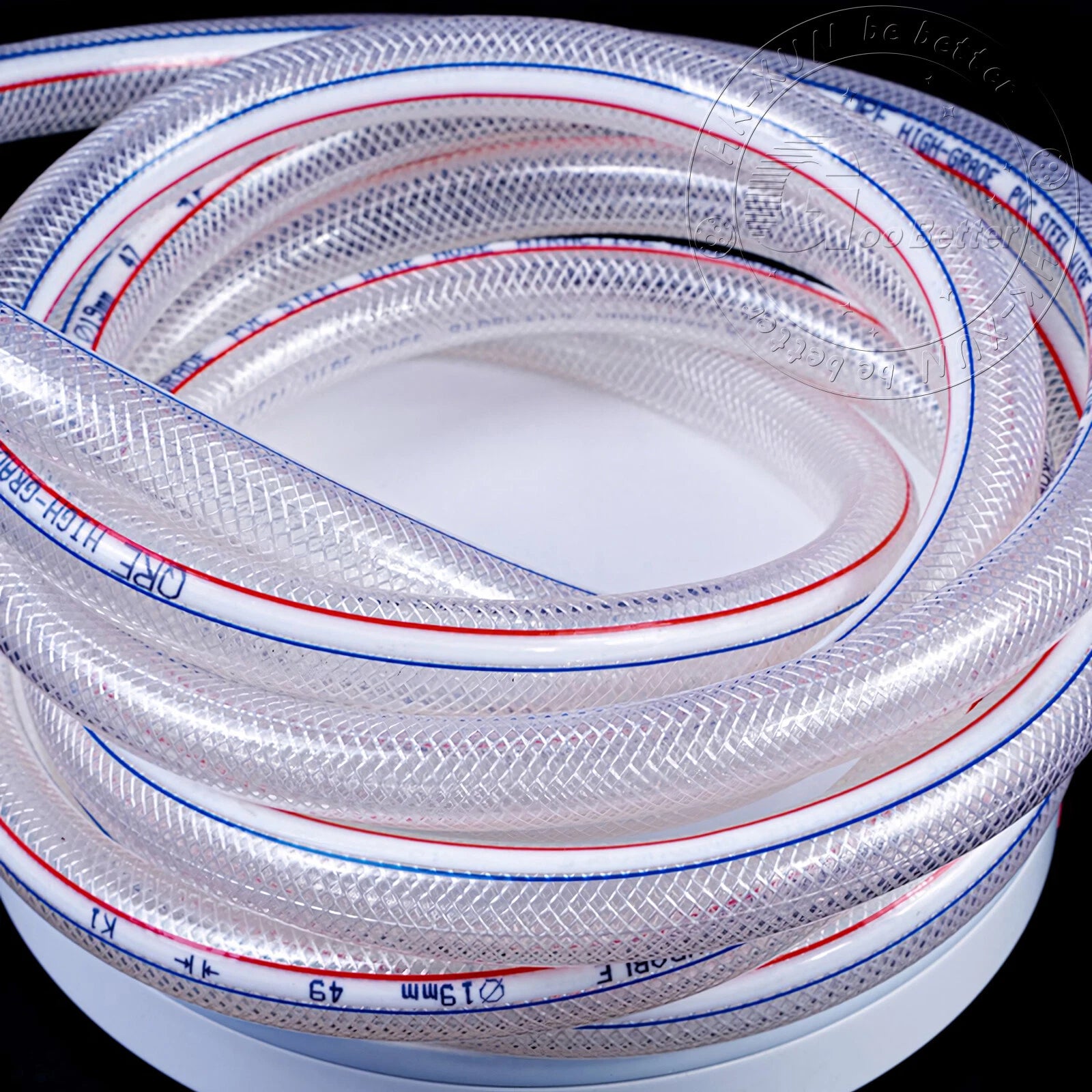 PVC Flexible Braided Tubing — Fish Pond, Hydroponics & Garden Water Hose