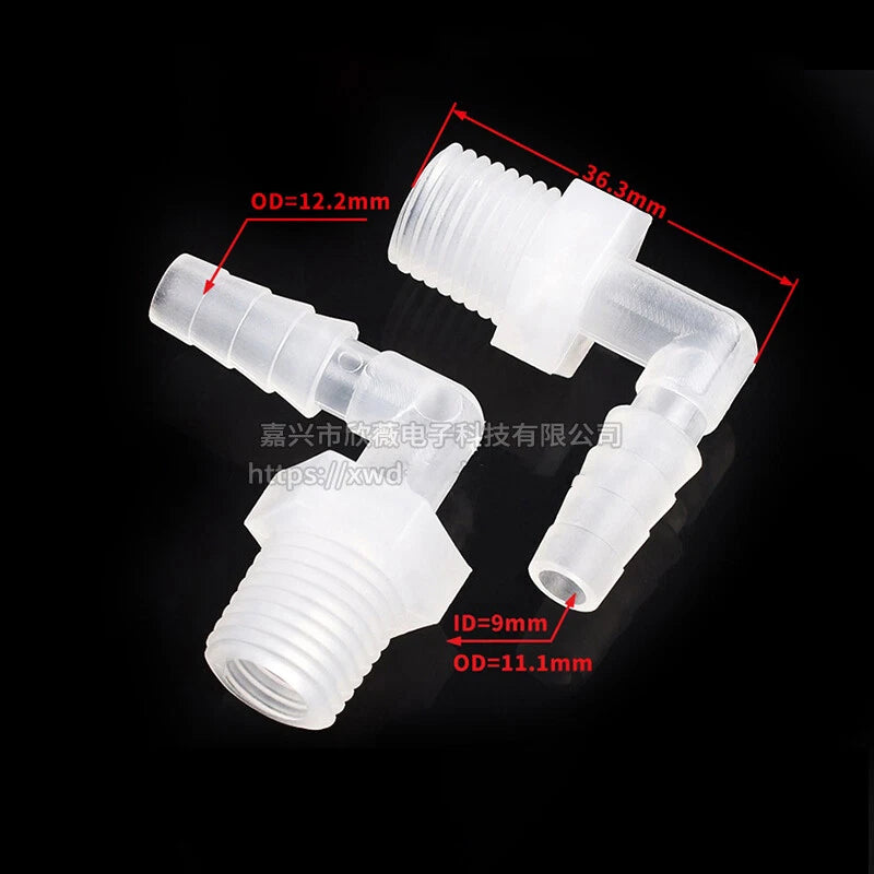 Plastic Hose Pipe Connector Reducing Fitting Plastic Barbed Fuel Water Vacuum