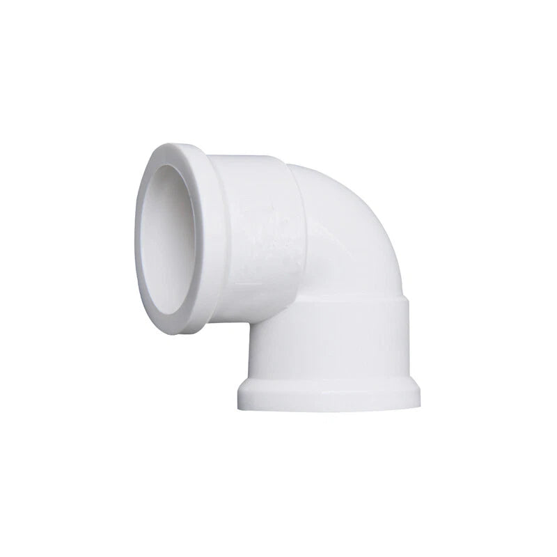 White PVC 40mm ID Pressure Pipe Fittings Metric Solvent Weld Various Parts