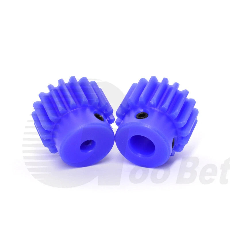 Mod 1/1.5/2 Precision Spur Gear Pinion 15-120 Tooth with Step Bore 4-16mm Nylon
