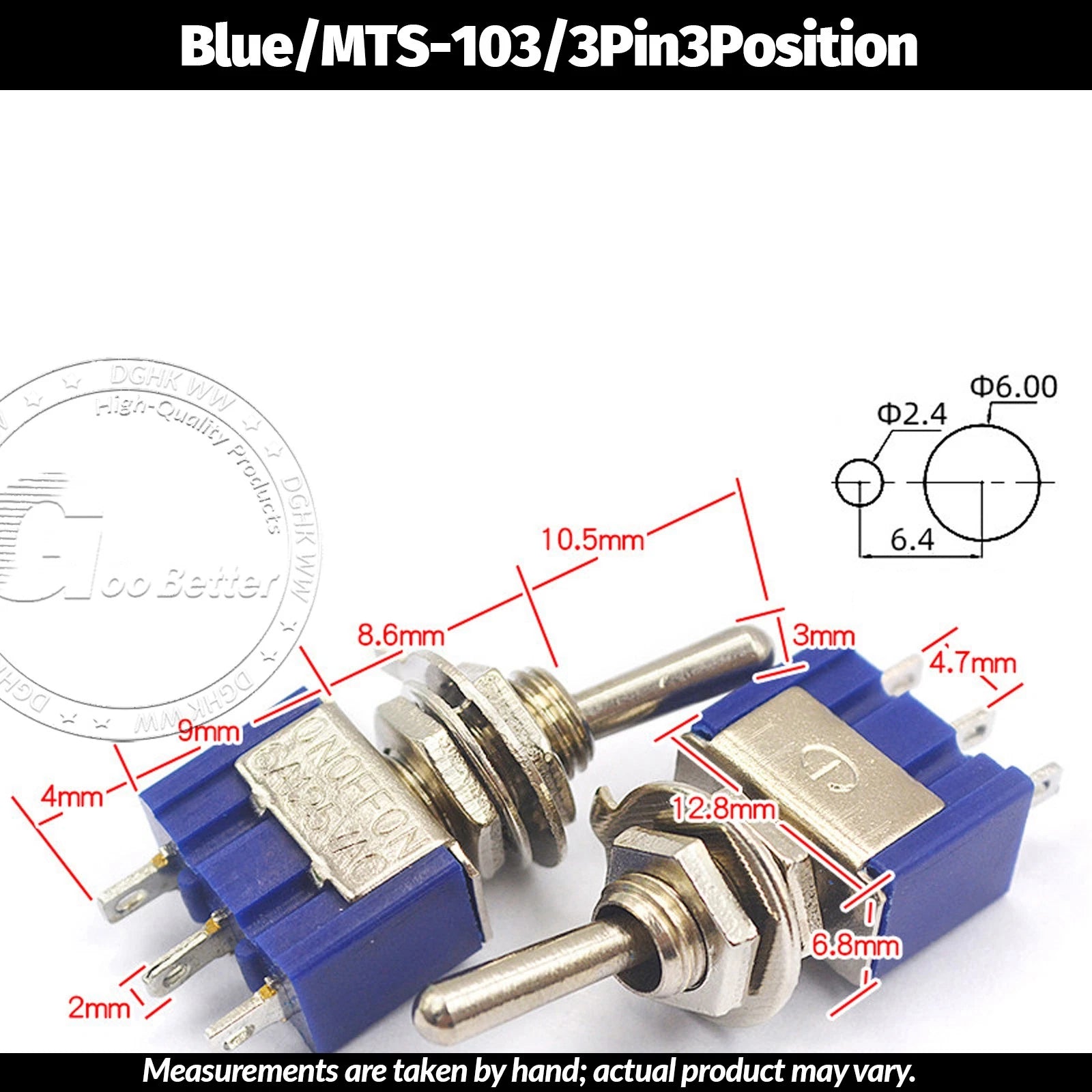 Miniature Toggle Switch — SPST/SPDT, 2–12 Pin, MTS/E-TEN/RLS Series, 79 Types
