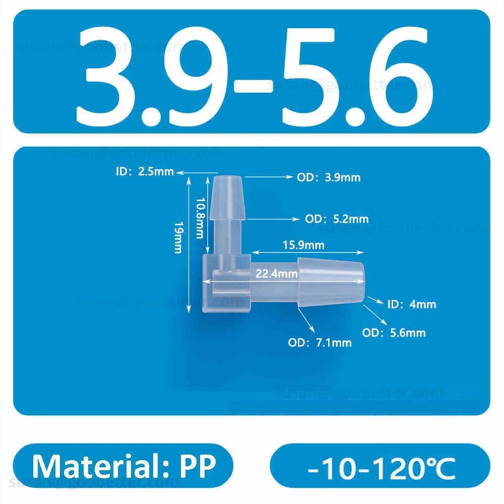 Plastic Barbed Hose Connectors — T-Piece, Elbow & Straight Fittings for Air & Water Lines