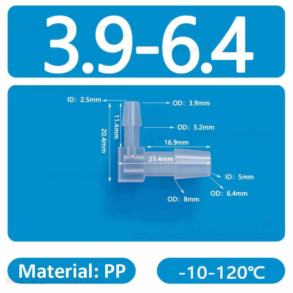 Plastic Barbed Hose Connectors — T-Piece, Elbow & Straight Fittings for Air & Water Lines