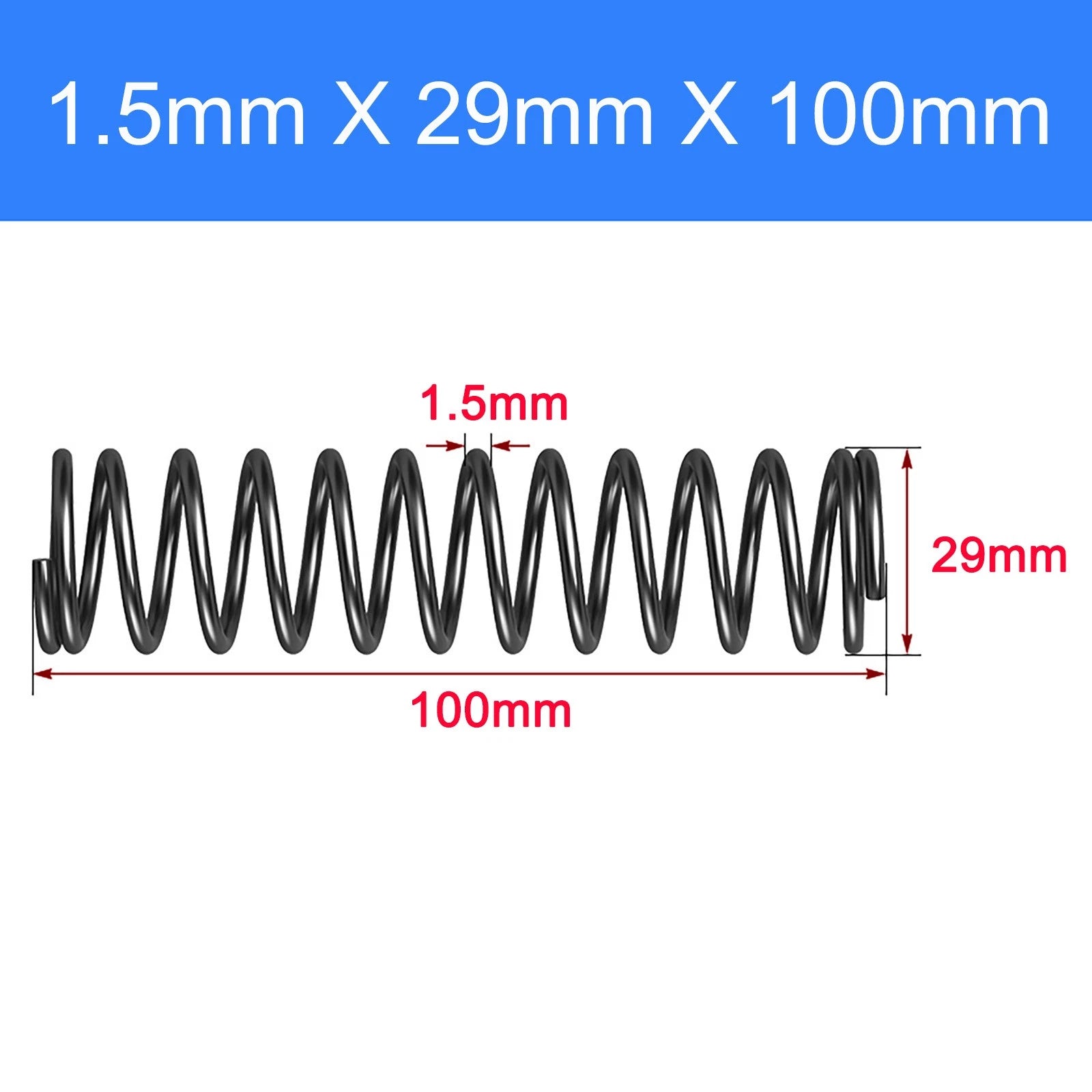 Compression Spring Spring Steel Pressure Coil 1.5mm Wire OD 8-30mm 10-100mm Shop