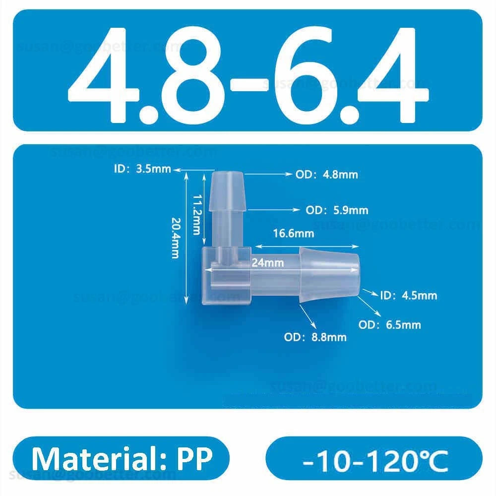Plastic Barbed Hose Connectors — T-Piece, Elbow & Straight Fittings for Air & Water Lines