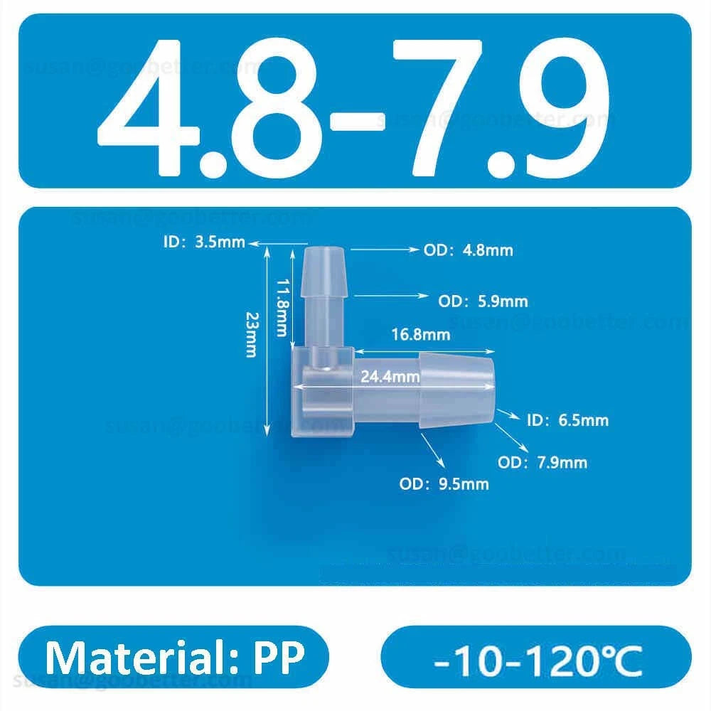 Plastic Barbed Hose Connectors — T-Piece, Elbow & Straight Fittings for Air & Water Lines