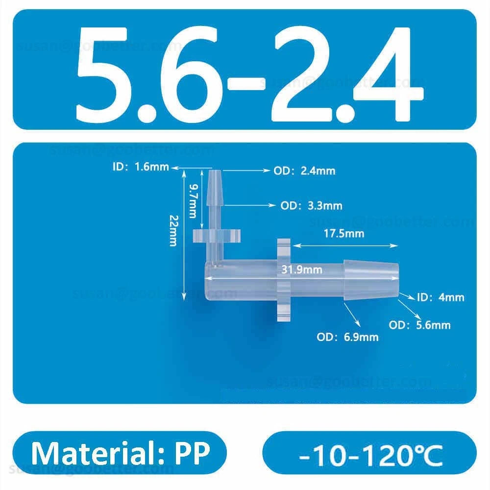 Plastic Barbed Hose Connectors — T-Piece, Elbow & Straight Fittings for Air & Water Lines