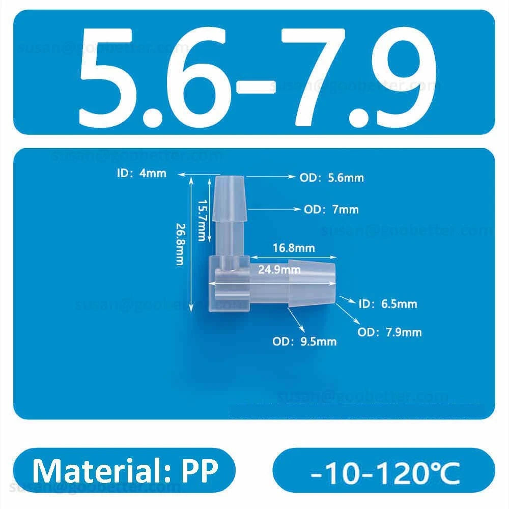 Plastic Barbed Hose Connectors — T-Piece, Elbow & Straight Fittings for Air & Water Lines