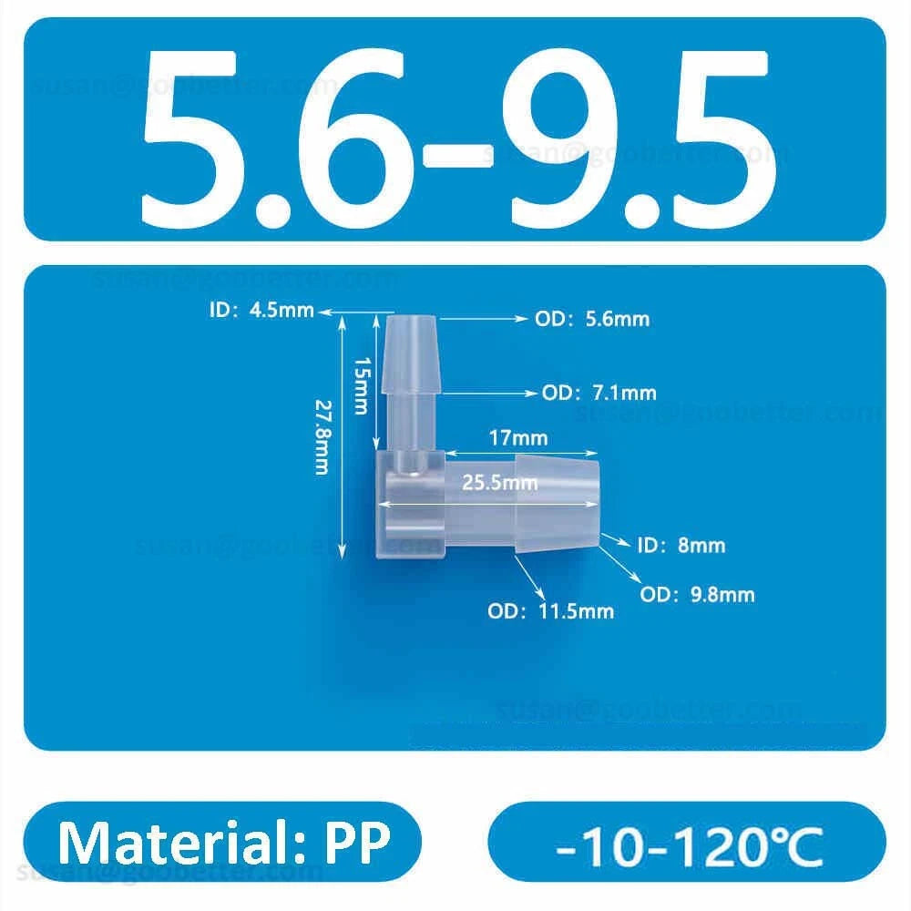 Plastic Barbed Hose Connectors — T-Piece, Elbow & Straight Fittings for Air & Water Lines