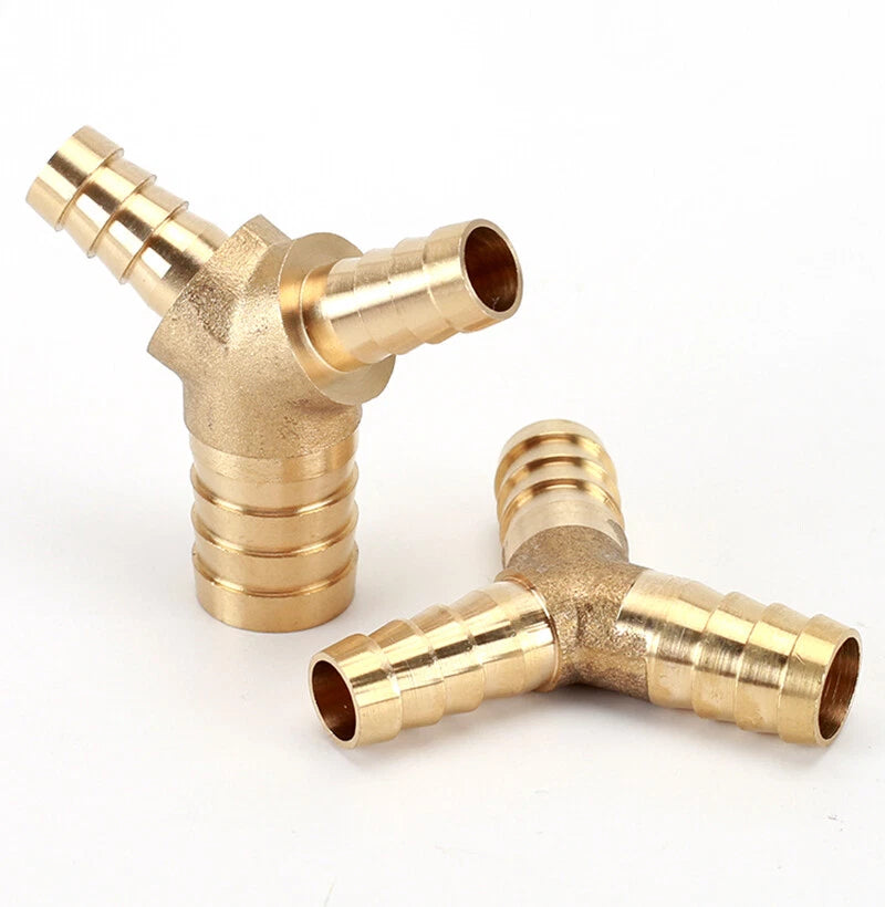 Brass Reducing Hose Fittings – Straight, L, T & Y Connectors for Gas & Air Tube