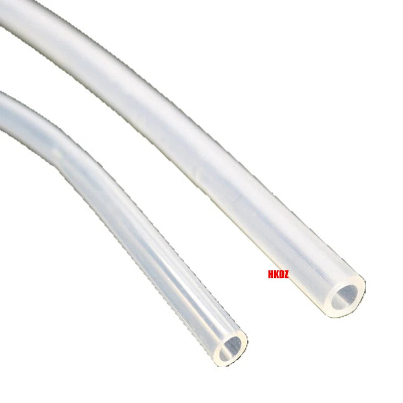 Clear Food Grade Silicone Tubing — Flexible Vacuum & Beer Hose, Multiple Sizes