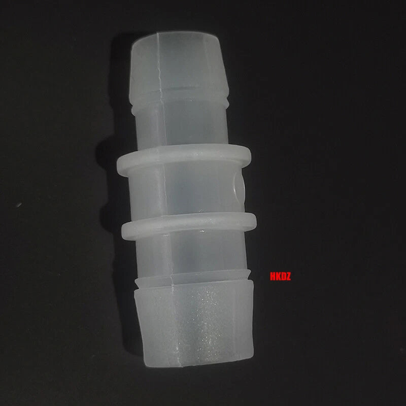 Clear Plastic Barbed Straight Hose Connectors — Pipe Joiner for Air, Fuel & Water Tubing