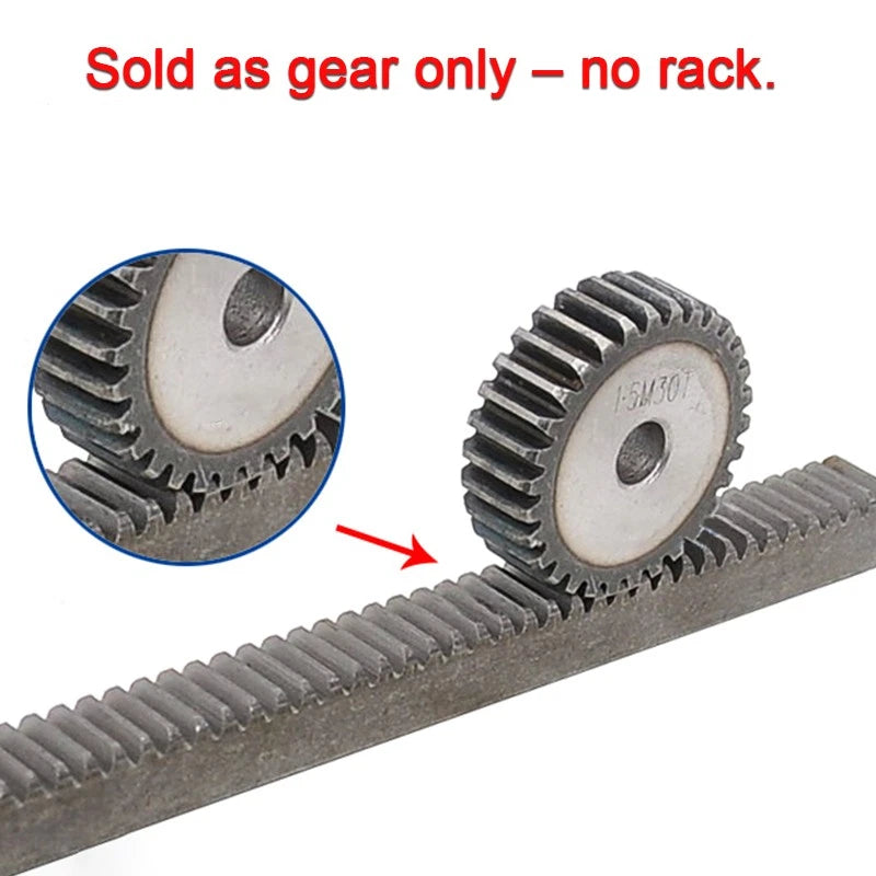 2Mod 2.5Mod 3Mod 4Mod 5Mod Flat Plain Straight Spur Gear 10-62 Teeth Pilot Bore