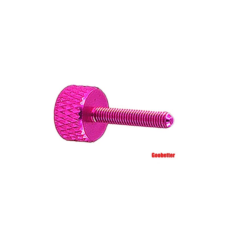 M3×16mm Aluminum Knurled Thumb Screws — Hand - Tighten Grip Knob Bolts, 10 Colors, 1–100 Pcs - HomeDIYer