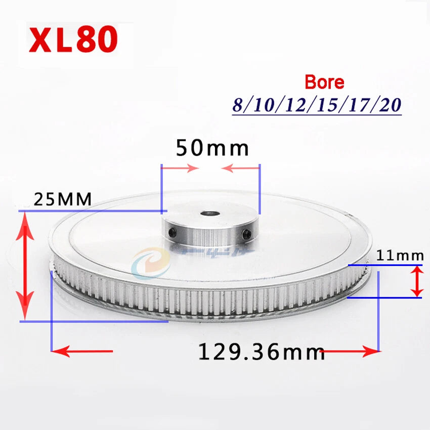 XL 36T-100T Timing Belt Pulley With Step, Pitch 5.08mm For 10mm Width Belt