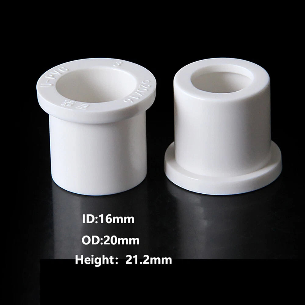 PVC White 16mm ID Pressure Pipe Fittings Metric Solvent Weld For Fish Tank  Pond