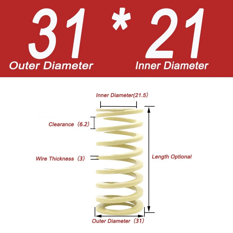 Heavy-duty Compression Mold Springs,length Up To 400,outer Diameter 10.5-50mm
