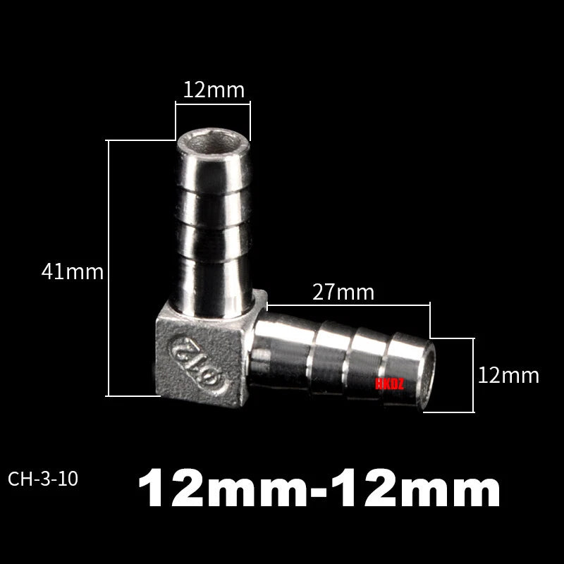 304 Stainless Steel Hose Barb 90° Elbow Fitting — BSP Taper Thread