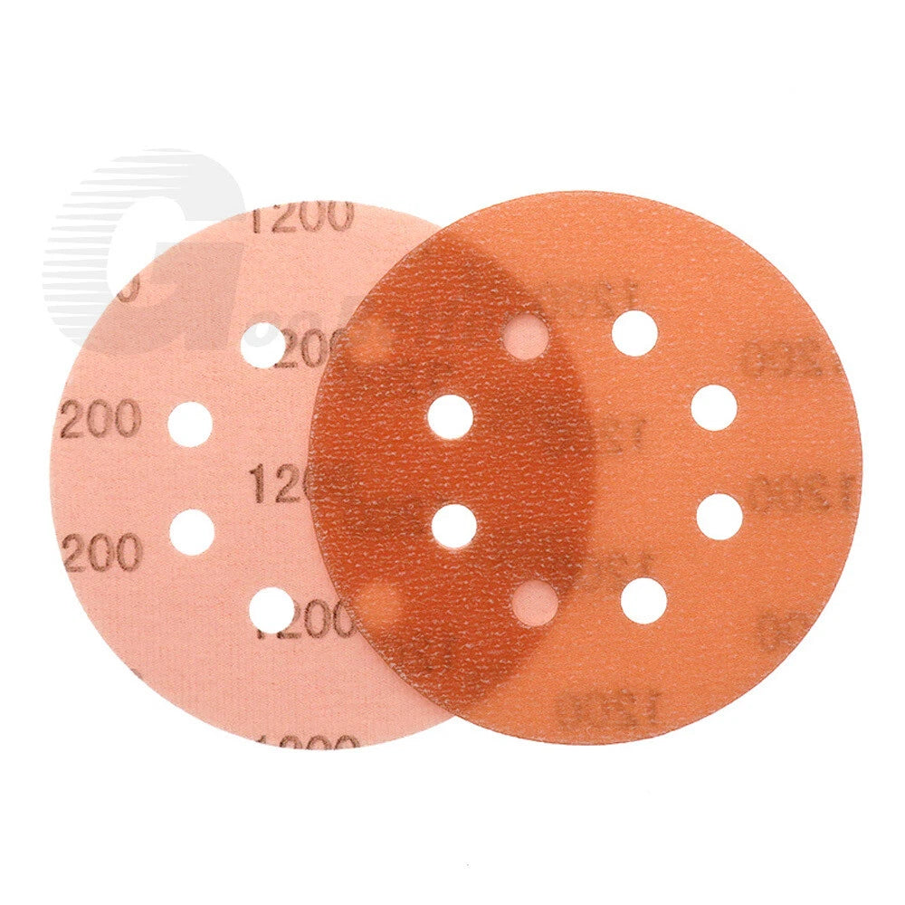 125mm 8 Hole Wet & Dry Sanding Disc 5 inch 600-5000 Grit for Car Sandpaper Pads