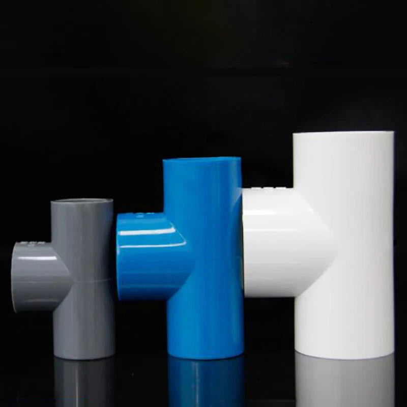 PVC Pipe Fittings Various Type Straight, Tee, Elbow Water Supply White Blue Grey